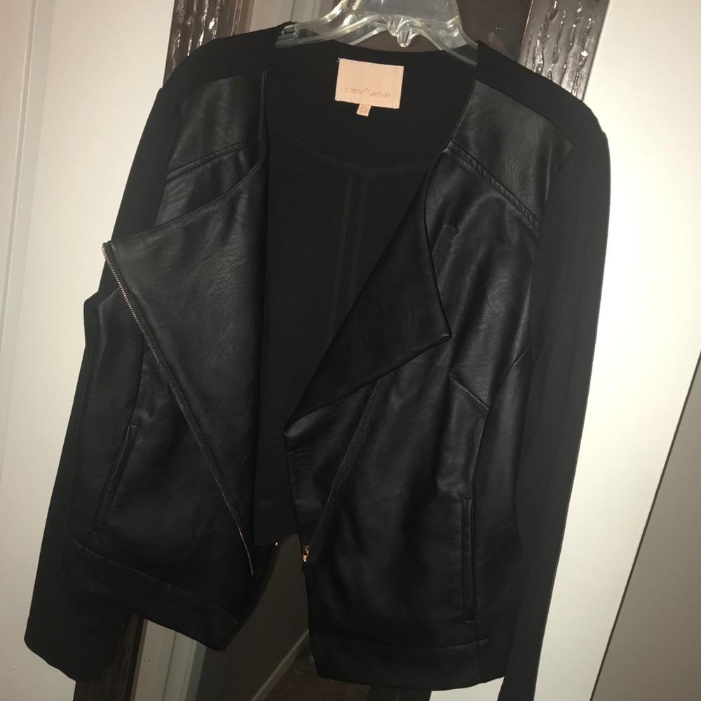 Black moto jacket